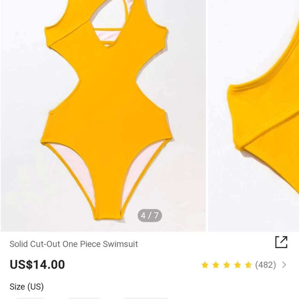 She-In monokini, two: size large and size medium - Picture 10 of 10